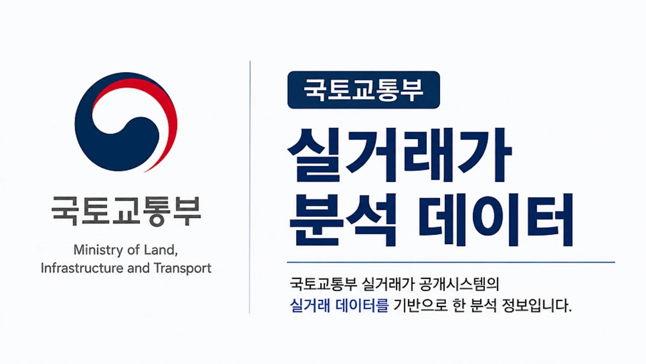국토교통부 실거래가 분석 데이터